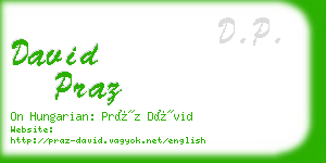 david praz business card